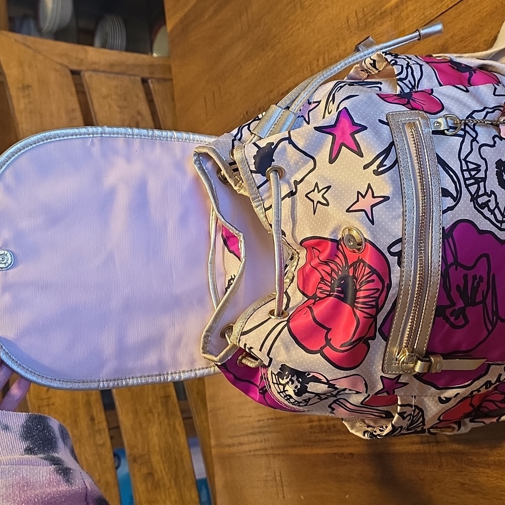 Coach Poppy Kyra Floral Backpack - Picture 12 of 16